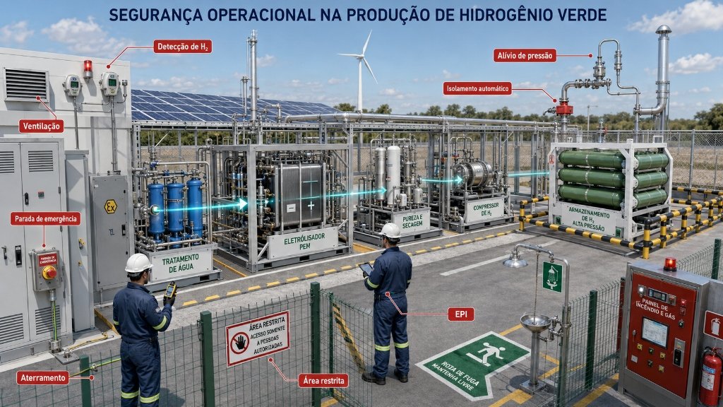 Segurança Operacional na Produção de Hidrogênio de Baixa Emissão